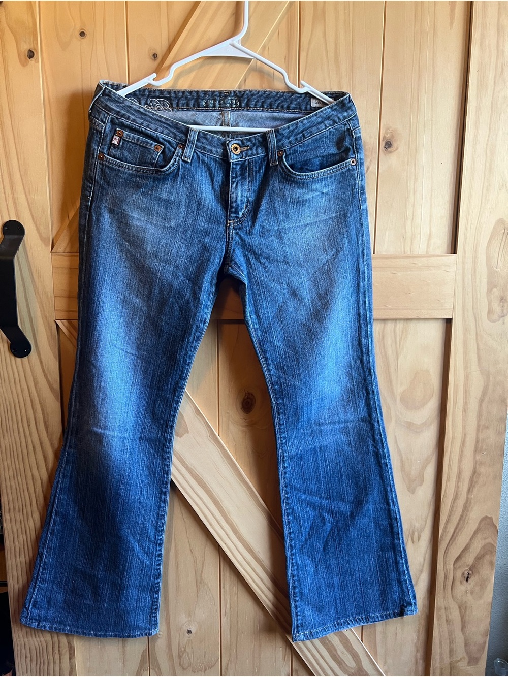 Big Star Sweet Bootcut Jeans Stretch Size 31 or 10 Western Rodeo Embroidered Hip